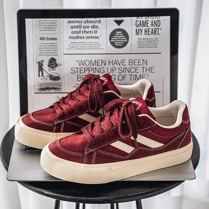 Apavi vīriešiem, moderni pavasara dizaina apavi, zema augšdaļa, ikdienas audekla apavi, vidusskolas skolēniem, moderni universāli sporta dēļu apavi ar biezu zoli.