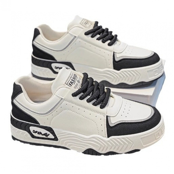 Fekete-fehér panda boardcipő férfi új tavaszi és őszi diák Joker vastag talpú niche boardcipő megnövelt sport Xu Heng 5 évszak