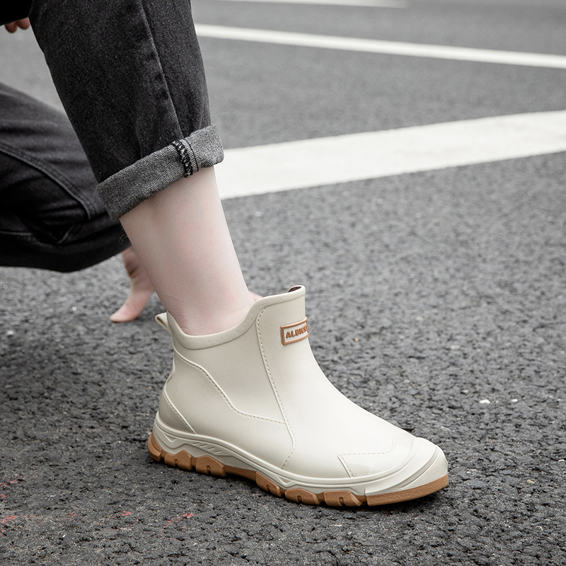 Hulgimüük meeste madala säärega lühikesed kummikud, köögikoka libisemiskindlad kulumiskindlad veekindlad kingad, autopesula kummist kingad