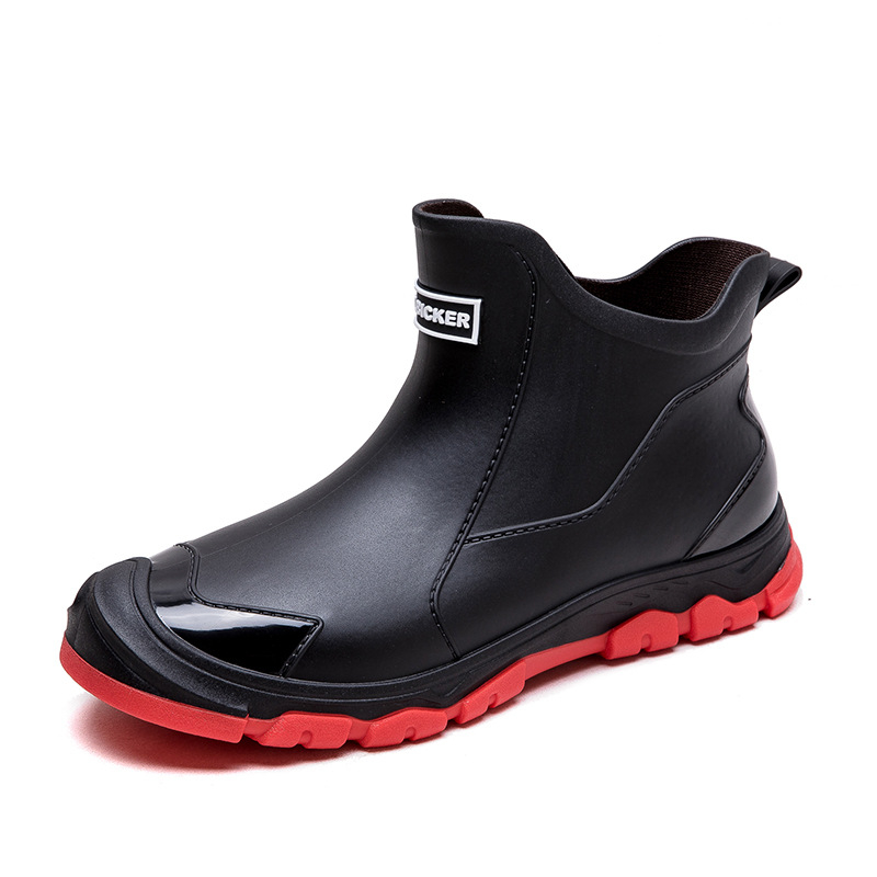 Hulgimüük meeste madala säärega lühikesed kummikud, köögikoka libisemiskindlad kulumiskindlad veekindlad kingad, autopesula kummist kingad