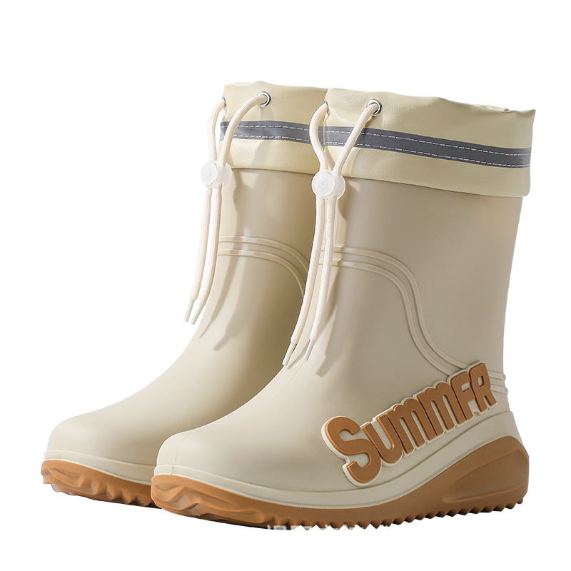 Ανδρικές μπότες βροχής 2024 νέα αδιάβροχα παπούτσια στο δωμάτιο του σωλήνα αντιολισθητικές μπότες βροχής καλοκαιρινά λαστιχένια παπούτσια ανδρών και γυναικών ελαφριά ανθεκτικά στη φθορά βροχερή μέρα