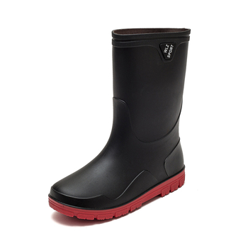 Μπότες βροχής ανδρικές καλοκαιρινές μπότες 2023 νέες καλοκαιρινές κουζίνες εργασίας προστασία εργασίας παπούτσια νερού ψάρεμα λαστιχένια παπούτσια βροχερή μέρα αντιολισθητικές μπότες wading