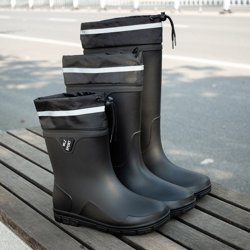 Μπότες βροχής ανδρικές καλοκαιρινές μπότες 2023 νέες καλοκαιρινές κουζίνες εργασίας προστασία εργασίας παπούτσια νερού ψάρεμα λαστιχένια παπούτσια βροχερή μέρα αντιολισθητικές μπότες wading