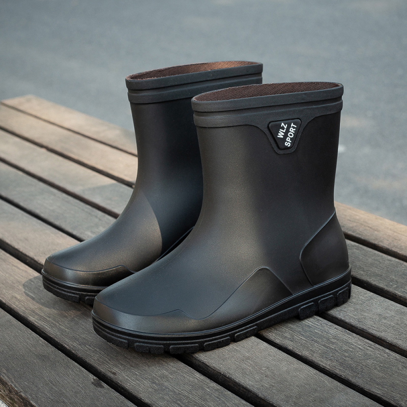 Μπότες βροχής ανδρικές καλοκαιρινές μπότες 2023 νέες καλοκαιρινές κουζίνες εργασίας προστασία εργασίας παπούτσια νερού ψάρεμα λαστιχένια παπούτσια βροχερή μέρα αντιολισθητικές μπότες wading