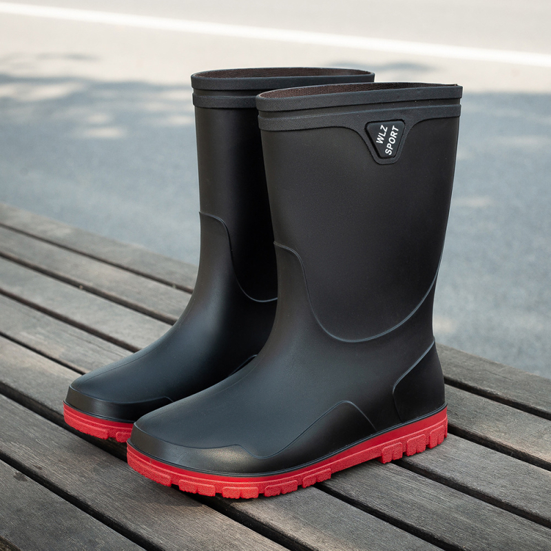Μπότες βροχής ανδρικές καλοκαιρινές μπότες 2023 νέες καλοκαιρινές κουζίνες εργασίας προστασία εργασίας παπούτσια νερού ψάρεμα λαστιχένια παπούτσια βροχερή μέρα αντιολισθητικές μπότες wading