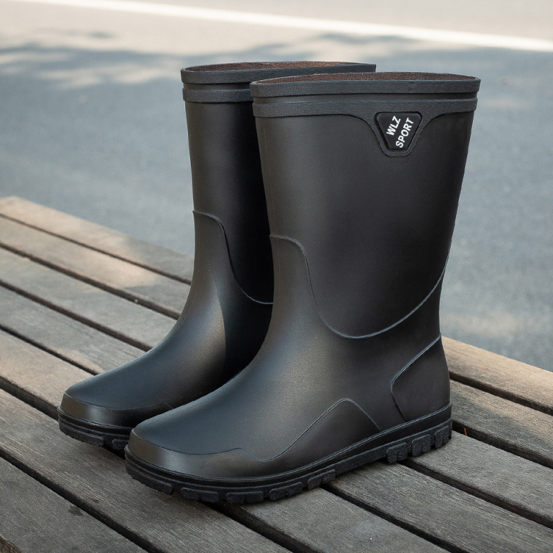 Μπότες βροχής ανδρικές καλοκαιρινές μπότες 2023 νέες καλοκαιρινές κουζίνες εργασίας προστασία εργασίας παπούτσια νερού ψάρεμα λαστιχένια παπούτσια βροχερή μέρα αντιολισθητικές μπότες wading