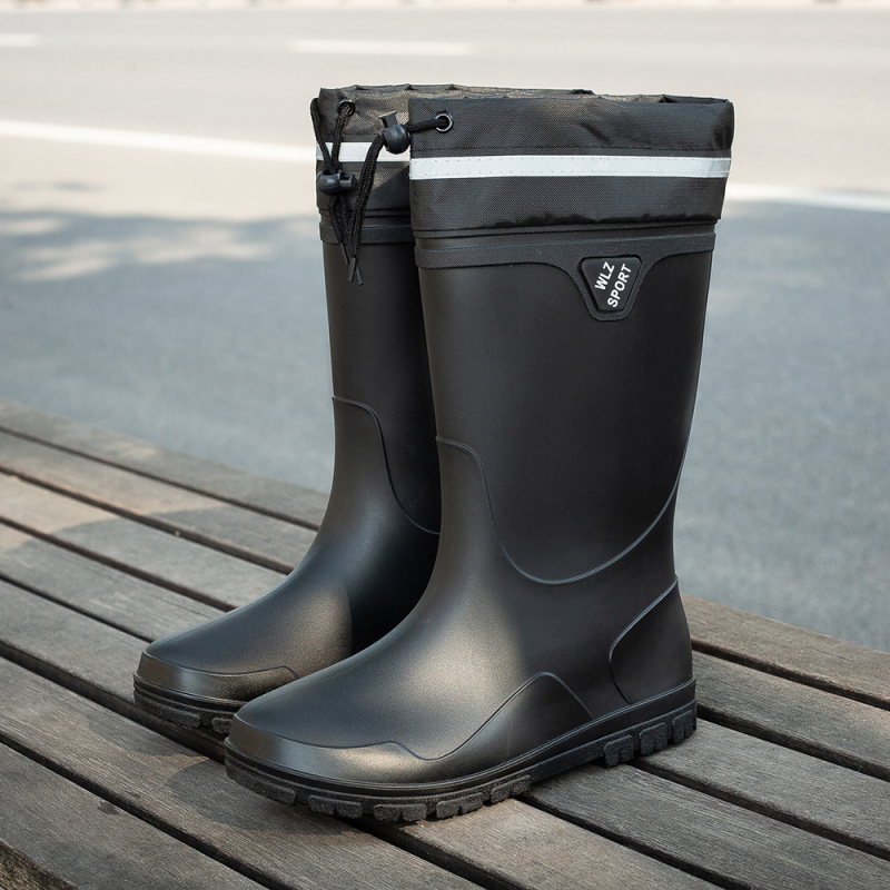 Μπότες βροχής ανδρικές καλοκαιρινές μπότες 2023 νέες καλοκαιρινές κουζίνες εργασίας προστασία εργασίας παπούτσια νερού ψάρεμα λαστιχένια παπούτσια βροχερή μέρα αντιολισθητικές μπότες wading