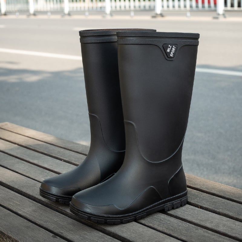 Μπότες βροχής ανδρικές καλοκαιρινές μπότες 2023 νέες καλοκαιρινές κουζίνες εργασίας προστασία εργασίας παπούτσια νερού ψάρεμα λαστιχένια παπούτσια βροχερή μέρα αντιολισθητικές μπότες wading