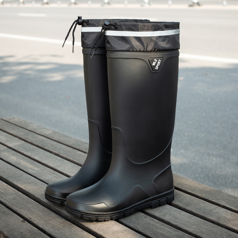 Μπότες βροχής ανδρικές καλοκαιρινές μπότες 2023 νέες καλοκαιρινές κουζίνες εργασίας προστασία εργασίας παπούτσια νερού ψάρεμα λαστιχένια παπούτσια βροχερή μέρα αντιολισθητικές μπότες wading