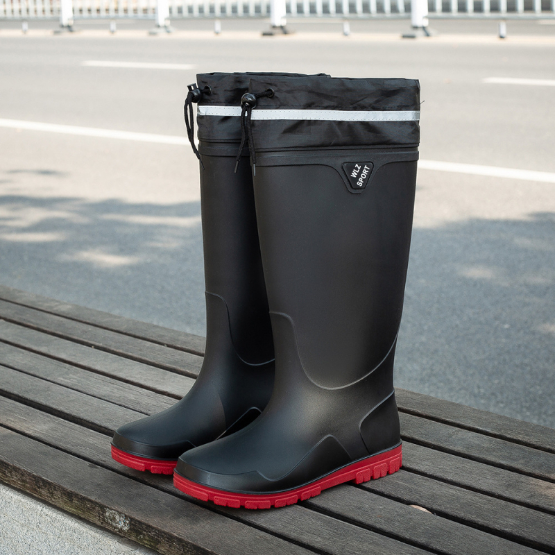 Μπότες βροχής ανδρικές καλοκαιρινές μπότες 2023 νέες καλοκαιρινές κουζίνες εργασίας προστασία εργασίας παπούτσια νερού ψάρεμα λαστιχένια παπούτσια βροχερή μέρα αντιολισθητικές μπότες wading