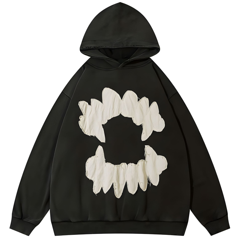 2024 Határokon átnyúló divatmárka Koponya Személyiség Minta 3D Digitális Nyomtatású Kapucnis Pulóver Kapucnis Pulóver Zseb Nélkül