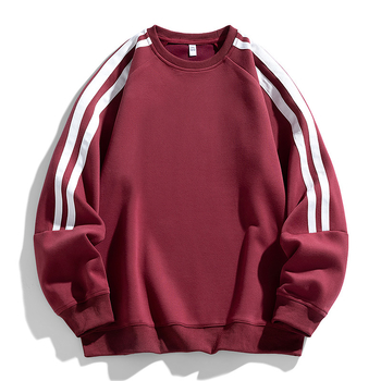 Meeste sügisene lahtise ümara kaelusega värviline vabaaja pullover-top lihtne vabaaja meeste dressipluus prinditava mustriga