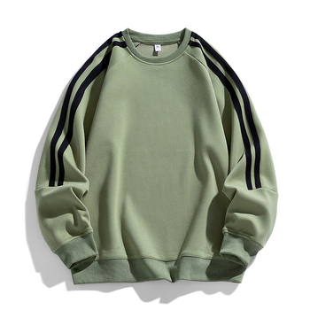 Мъжки суитшърт, есенен, широк, с кръгло деколте, цветен, ежедневен, пуловер, прост, ежедневен, мъжки суитшърт с принтируем модел