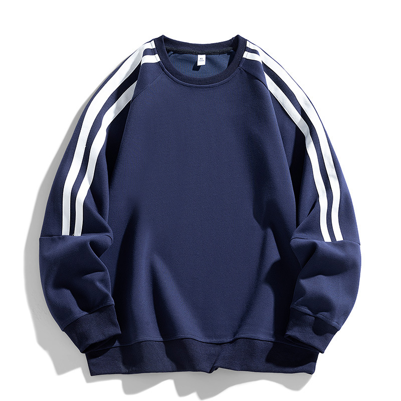 Meeste sügisene lahtise ümara kaelusega värviline vabaaja pullover-top lihtne vabaaja meeste dressipluus prinditava mustriga