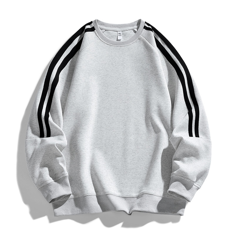 Meeste sügisene lahtise ümara kaelusega värviline vabaaja pullover-top lihtne vabaaja meeste dressipluus prinditava mustriga