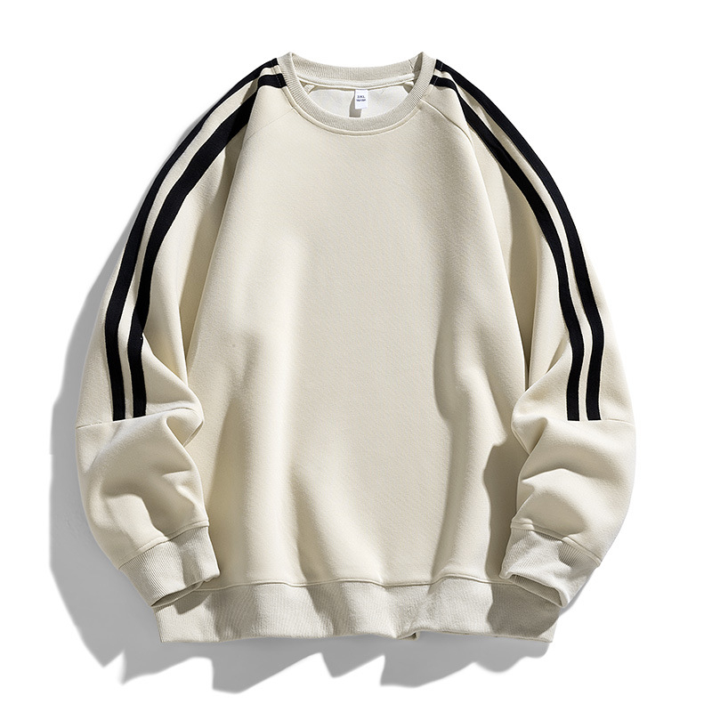 Meeste sügisene lahtise ümara kaelusega värviline vabaaja pullover-top lihtne vabaaja meeste dressipluus prinditava mustriga