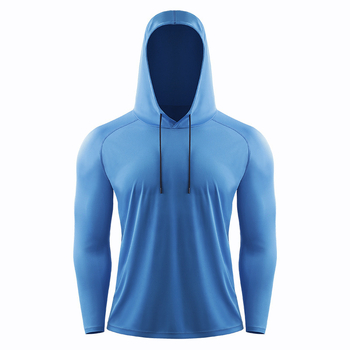 Lulu meeste spordiriiete top UV-kindel kapuutsiga pikkade varrukatega spordiriided kiiresti kuivavad jooksuriided korvpall päikesekaitse