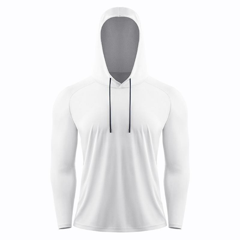 Lulu meeste spordiriiete top UV-kindel kapuutsiga pikkade varrukatega spordiriided kiiresti kuivavad jooksuriided korvpall päikesekaitse