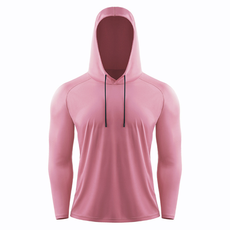 Lulu meeste spordiriiete top UV-kindel kapuutsiga pikkade varrukatega spordiriided kiiresti kuivavad jooksuriided korvpall päikesekaitse