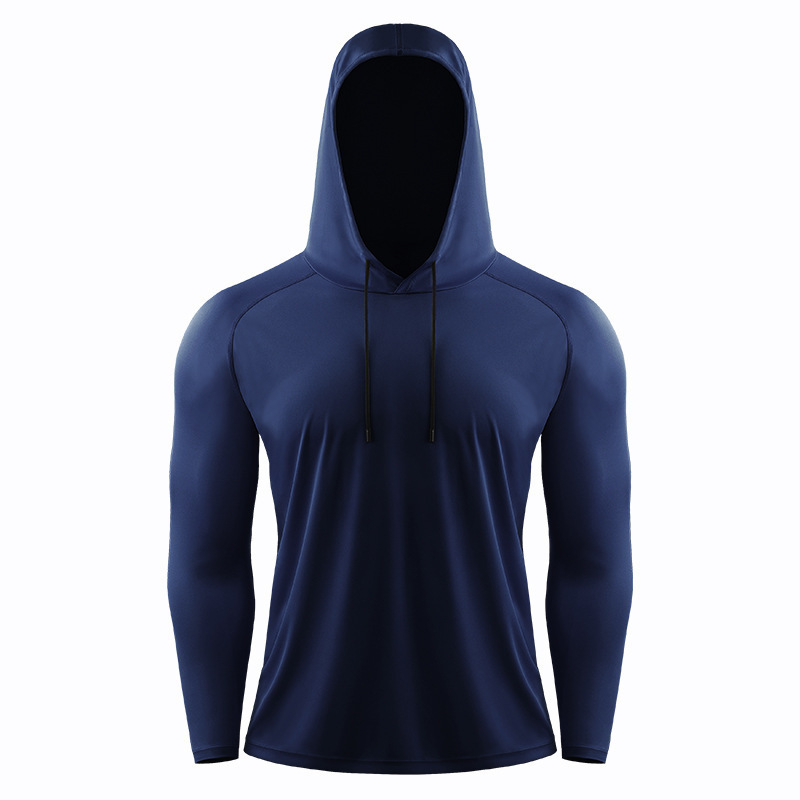 Lulu meeste spordiriiete top UV-kindel kapuutsiga pikkade varrukatega spordiriided kiiresti kuivavad jooksuriided korvpall päikesekaitse