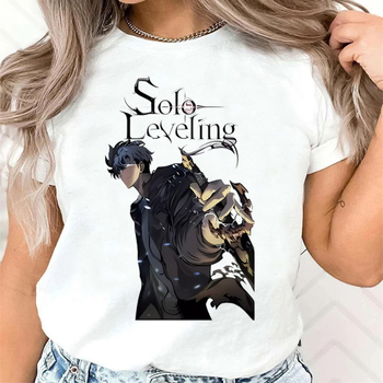 Tricou de vară cu mânecă scurtă și grafică Y2K gotic pentru fete, anime, singur, upgrade, tricou de vară