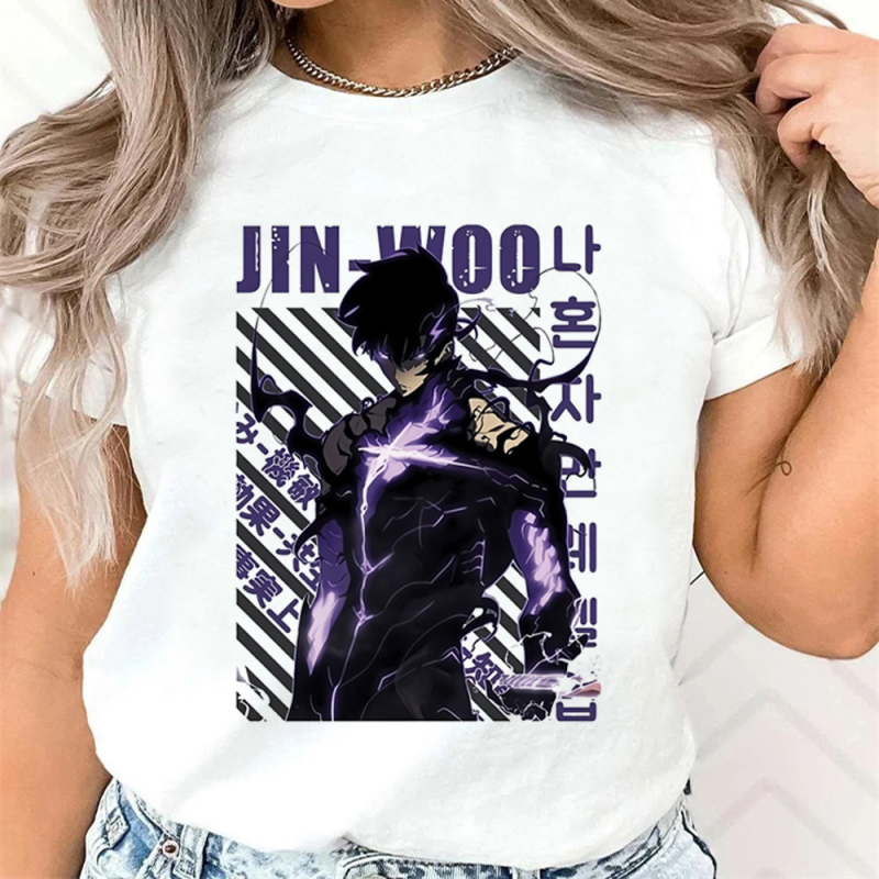 Tricou de vară cu mânecă scurtă și grafică Y2K gotic pentru fete, anime, singur, upgrade, tricou de vară