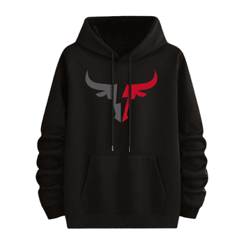 2025 Трансграничен нов суичър с качулка, свободен ежедневен пуловер с качулка, европейски и американски мъжки пуловер с щампа \