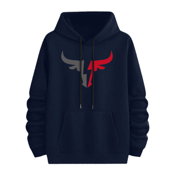 2025 Трансграничен нов суичър с качулка, свободен ежедневен пуловер с качулка, европейски и американски мъжки пуловер с щампа \