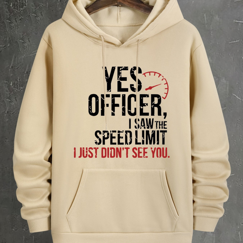 Férfi geometrikus mintás, lezser kapucnis pulóver - poliészter, kenguruzseb, mosógépben mosható - tavasz/ősz