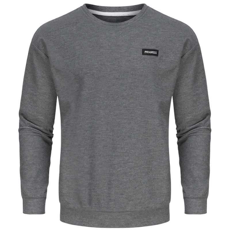 Temu Shein Amazon határokon átnyúló külkereskedelmi kerek nyakú sport fitnesz pulóver férfi szabadidőruha