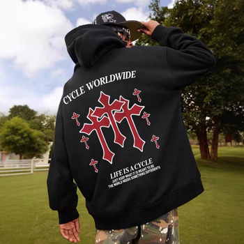 2025 Трансграничен нов тунинг Модерен мъжки суитчър Американски ретро суитчър Y2K Мъжко европейско и американско ежедневно яке