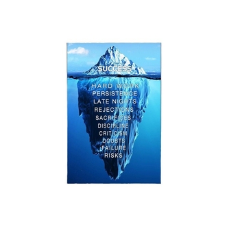 Вдъхновяващи цитати Успешен айсберг Картина на платно Стенопис Плакат Стенно изкуство Спалня Хол Модерна декоративна картина