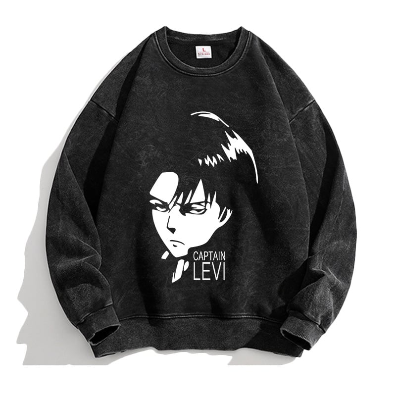Attack Giant anime Lewell Allen Freedom Wing pulover cu guler rotund periferic pentru bărbați și femei, cămașă cu mânecă lungă, lejeră
