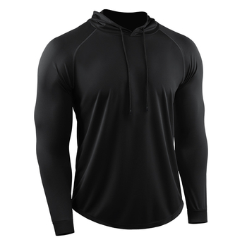 Meeste sügis- ja talvekapuutsiga pikkade varrukatega spordirõivaste kiire kuivamise ja hingava korvpallijooksu maratonijooksu dressipluus