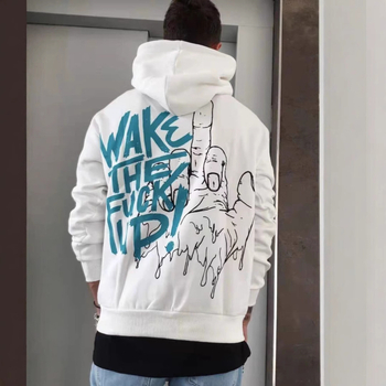 Европейски и американски хип-хоп пуловер с щампа, европейски и американски моден уличен пуловер, пролетен и есенен мъжки и дамски топ с дълъг ръкав и качулка