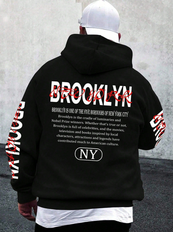 Европейски и американски хип-хоп пуловер с щампа, европейски и американски моден уличен пуловер, пролетен и есенен мъжки и дамски топ с дълъг ръкав и качулка