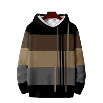 2024 Европа и Съединените щати трансгранични мъжки Temu нови модни дрехи ежедневни снаждания цвят свободен плюс размер пуловер с качулка