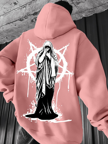 [Cod european transfrontalier] Hanorac casual pentru bărbați cu model geometric - Amestec de poliester elastic, lavabil la mașină,