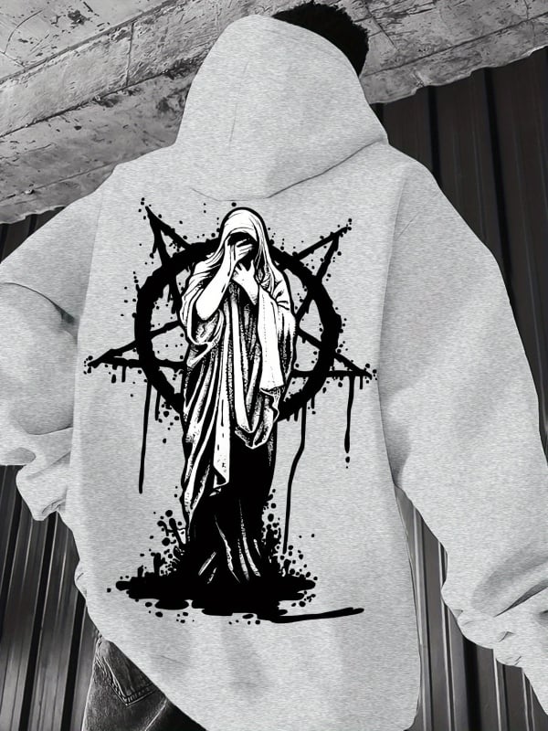 [Cod european transfrontalier] Hanorac casual pentru bărbați cu model geometric - Amestec de poliester elastic, lavabil la mașină,