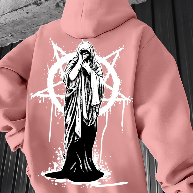 [Cod european transfrontalier] Hanorac casual pentru bărbați cu model geometric - Amestec de poliester elastic, lavabil la mașină,