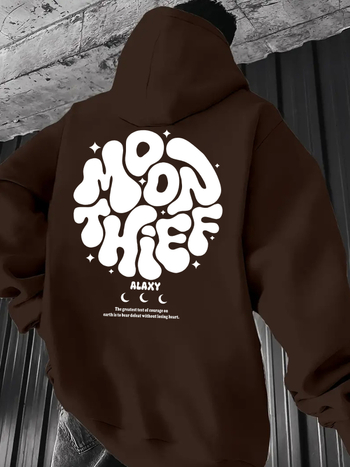 [Veľkoobchodný predaj] Pánska ležérna mikina s kapucňou, vzor hviezdnej oblohy - polyesterové vlákno,