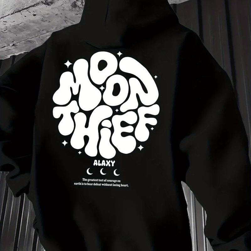 [Veľkoobchodný predaj] Pánska ležérna mikina s kapucňou, vzor hviezdnej oblohy - polyesterové vlákno,