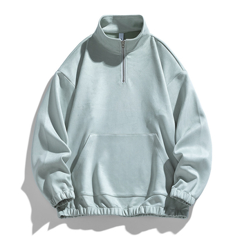 Мъжки дрехи на едро, есенна яка, половин жилетка, пуловер, мъжки, японски ретро, дълъг ръкав, еленова кожа, кадифена базова риза, ежедневен топ за мъже