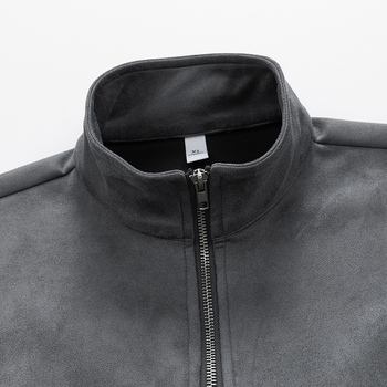 Мъжки дрехи на едро, есенна яка, половин жилетка, пуловер, мъжки, японски ретро, дълъг ръкав, еленова кожа, кадифена базова риза, ежедневен топ за мъже