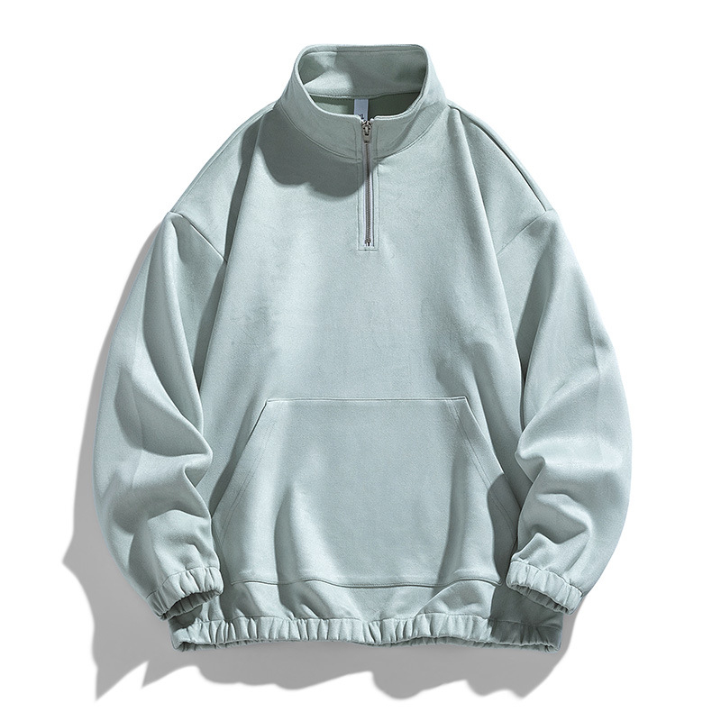 Îmbrăcăminte pentru bărbați en-gros, cardigan cu guler de toamnă, jumătate de cardigan, pulover pentru bărbați, retro japonez, mânecă lungă, din piele de căprioară, cămașă casual pentru bărbați