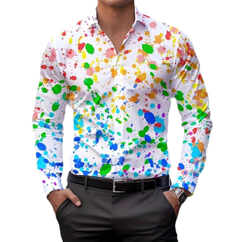 2024 μοντέρνο δροσερό ρετρό τυπωμένο πουκάμισο τρισδιάστατης εκτύπωσης χαβανέζικου πουκάμισου ανδρικό καλοκαιρινό πουκάμισο εργοστάσιο άμεσης πώλησης