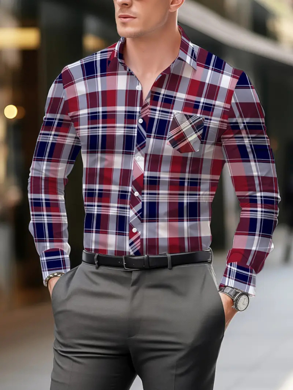 2024 καλοκαίρι σέξι όμορφος νέος μοντέρνος φαρδύς αναπνεύσιμος ανδρικός μακρύς φουσκωτός πουκάμισος MB12