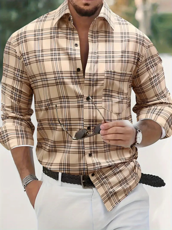 2024 καλοκαίρι σέξι όμορφος νέος μοντέρνος φαρδύς αναπνεύσιμος ανδρικός μακρύς φουσκωτός πουκάμισος MB12