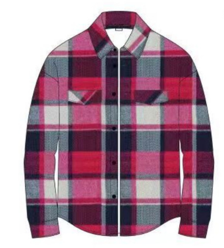 Jesenné a zimné štíhle tričko s dlhým rukávom a kockovaným vzorom od Amazonu 2024, bavlnené, s výbušným brúsením a flísom