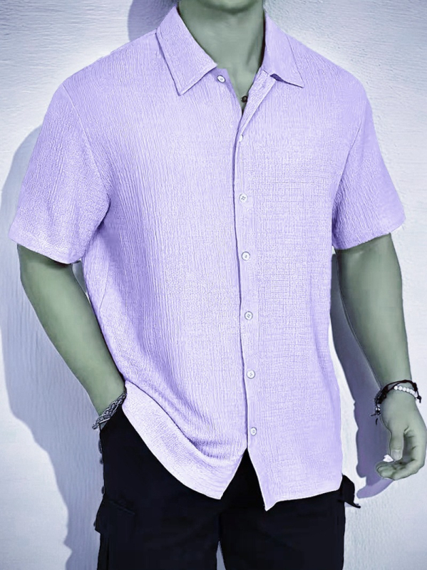 2024 Amazon Nou Cămașă cu mânecă scurtă pentru bărbați europeni și americani, stil casual, Wish Men